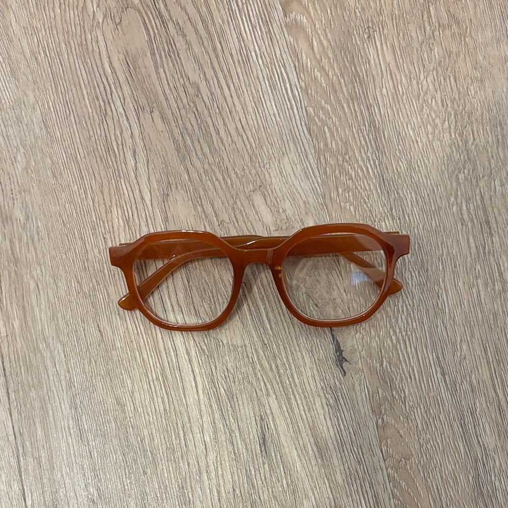 Stylish Brown Round Glasses